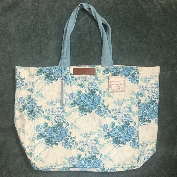 Laura Ashley Handbags - Laura Ashley Reusable Canvas Tote Bag